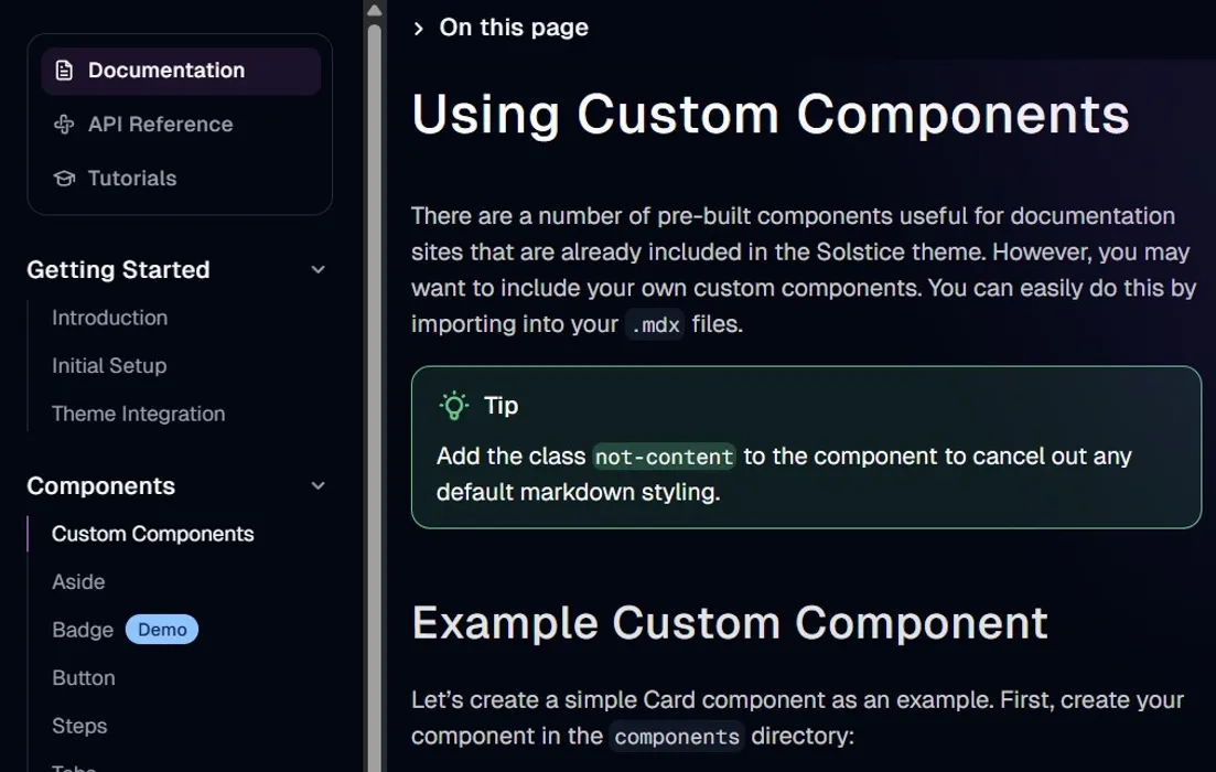 Integrated Components